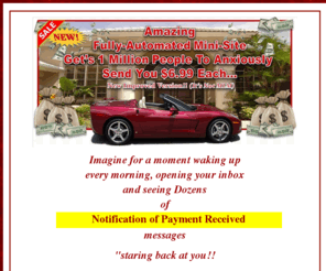 3500-weekly.com: Automated Income Mini-Site
Earn thousands weekly with amazing $6.99 mini-site. Cash coming 24/7. Get your own mini-site and start making money today.