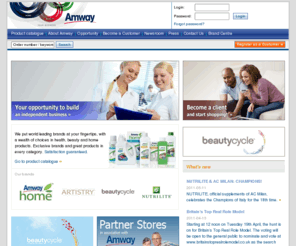 amway.ie: Amway (ie) - One of the largest direct selling companies. Nutrition, Beauty and home products.
Amway Direct Selling welcomes you! We have a wide range of products to suit all your needs including: NUTRILITE Wellness, ARTISTRY beauty products, and household products.