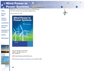 distributed-generation.org: Wind Power in Power Systems
Wind Power In Power Systems. Edited By Thomas Ackerman.
