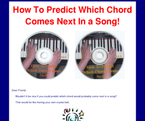 music-piano.com: How To Predict Which Chord Comes Next In a Song!
DVD course on how to predict which chords are most likely to occur in any given song