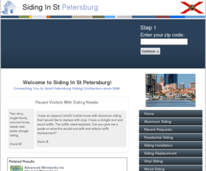 sidinginstpetersburg.com: Saint Petersburg Siding
Saint Petersburg, Florida Siding Services A siding installation adds style and elegance to your Saint Petersburg, Florida area home in a subtle manner.