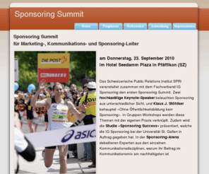 sponsoring-summit.com: Sponsoring Summit - Home
Sponsoring Summit 2010