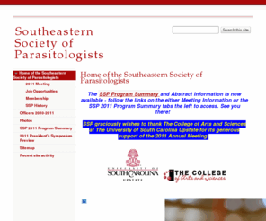 thessp.org: Southeastern Society of Parasitologists
This is the WWW site of the Southeastern Society of Parasitologists