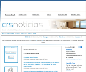 crsnoticias.com: CRS Noticias para Empresas y Hoteles con CRS y GDS
CRS - Noticias de CRS y Reservas para Hoteles