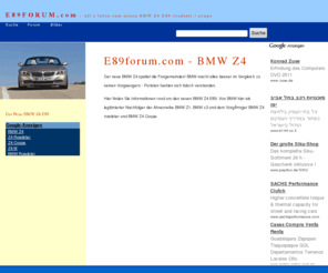 e89post.com: E89forum.com - BMW Z4 E89 roadster coupe suchen kaufen leasing
