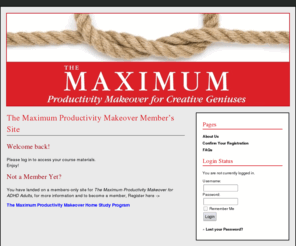 maxprod.net: The Maximum Productivity Makeover Member Area
