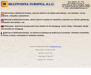 multiventaeu.com: Multiventa Europea. Regaderas, bidones homologados, plásticos, barreños, cubos, cubos agua, cubos basura, limpieza, lejiadoras, cubos de colada, contenedores, palanganas, cubetas, cocina, cazos, escurrecubiertos, escurreverduras, cuberteros, embudos, exprimidores, estropajeros, botellas, apilables, papeleras, industrial, jardinería, macetas, saneamiento, jaboneras, orinales, ortopédico, bidet, cuña, asientos, portarrollos,
