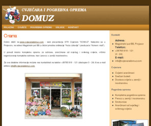 cvjecaradomuz.com: DOMUZ :: Cvjećara i pogrebna oprema
