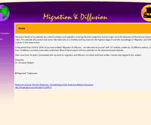 migration-diffusion.info: Migration & Diffusion
Isa's Homepage