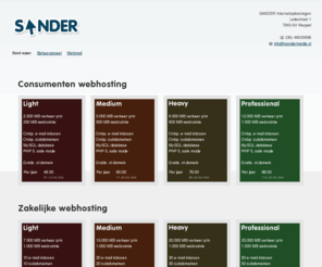 sandermedia.nl: SANDER Internetoplossingen - webhosting en VPS - Meppel
Alles op het gebied van internet