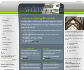 wdpx.de: Lösungen - WDPX-Wollweber :: Web-Design & Agentur im Harz
