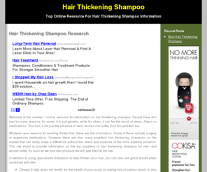 hair-thickening-shampoo.com: Hair Thickening Shampoo Research
We are the number one online resource for hair thickening shampoo information and research.