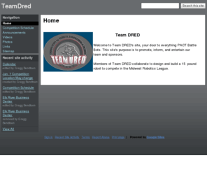 pactbots.com: Team DRED
The PACT BattlebotsIQ Team Website