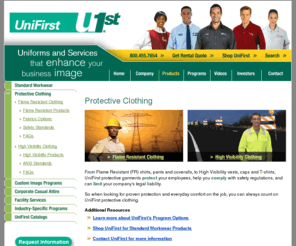 protectivegarments.com: Protective Clothing & Flame Resistant Clothing Services - UniFirst
UniFirst provides protective clothing, flame resistant clothing, and high visibility workwear that comply with safety regulations and limit your company's legal liability.