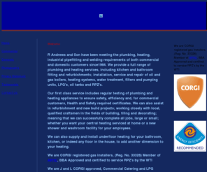 randrewsandson.com: R Andrews and Son
R Andrews and Son have been meeting the plumbing, heating, industrial pipefitting and welding requirements of both commercial and domestic customers since1964.