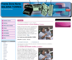 zonanorteresiste.org: Frente Zona Norte BALBINA TORRES
Espacio de divulgación sobre proyectos mineros a cielo abierto en la Zona Norte de Costa Rica.