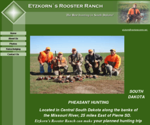 huntroosters.com: Etzkorns Rooster Ranch
The best hunting in South Dakota