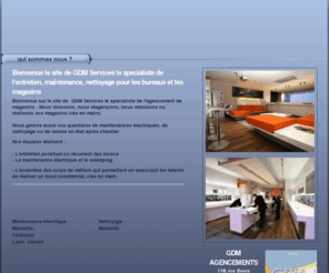 nettoyage-maintenance-bureaux-magasins.com: GDM - Agencement de magasins - Marseille 13007 Bouches du Rhône 13 PACA
La société GDM Agencements est spécialisée dans l'agencement de magasins ou agences pour des enseignes nationales : dépannage, maintenance à marseille 13007 dans les Bouches du Rhône.