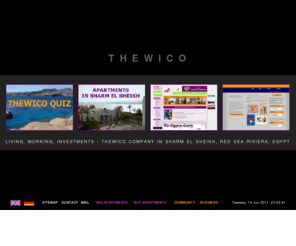 thewico.com: LIVING, WORKING, INVESTMENTS - THEWICO COMPANY IN SHARM EL SHEIKH, RED SEA RIVIERA, EGYPT
Living, working, investments at the Red Sea in Sharm el Sheikh, Egypt. Properties to win, to buy and to rent