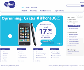 tiscali.nl: Telfort. Werkt in je voordeel.
Eenvoudige, betrouwbare diensten voor mobiele telefonie en internet.
