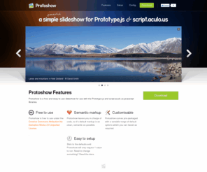 protoshow.net: Simple javascript slideshow for Prototype.js & script.aculo.us - Protoshow
