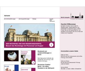 berlin-kompakt.com: Guide für Stadtführungen, Stadtrundfahrten und individuellen Gruppenführungen in Berlin
Berlin kompakt - Ihr Guide in der Hauptstadt