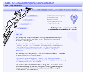 reinigung-seltmann.de: Glas- & Gebäudereinigung Schneidenbach
Meisterbetrieb des Gebäudereinigerhandwerks
