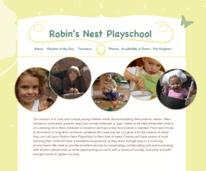 robinsnestplayschool.com: Robin's Nest Playschool: Accommodating Quality Childcare
Quality accommodating child care for ages 6 weeks to 11 years in Boulder, Colorado.