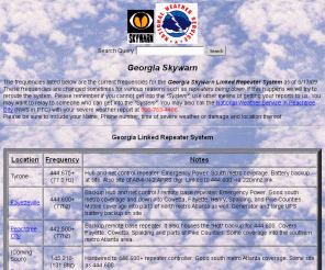 georgiaskywarn.com: Skywarn Freq Page
