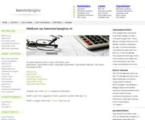 leenstartpagina.nl: Geld lenen
Lenen en Leningen