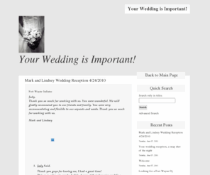 weddingreceptiondjfortwayne.com: Wedding Reception Dj Fort Wayne
I'm in Fort Wayne Indiana, but this advice will be helpful anyplace. Lets come together to talk about wedding receptions, not just the Dj, but coordinating and more.