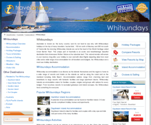 whitsundays.com.au: Whitsundays accommodation - Whitsunday Islands & Resorts & Holidays
LATEST DEALS for Whitsundays Islands & Airlie Beach Holidays. Instant quote and booking service. Lowest Price Guarantee, Quality travel information.