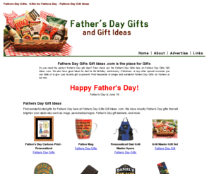 fathersdaygiftsgiftideas.com: Great Fathers Day Gifts and Gift Ideas. Gifts for Fathers Day
Find Gifts for Fathers Day and Fathers Day Gifts for your Special Someone. Lots of Fathers Day Gift Ideas for Dads.