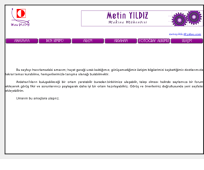 metinyildiz.com: Metin YILDIZ Kişisel WEB Sayfası
Metin YILDIZ kimdir? Ardahan Hakkında Bilgiler