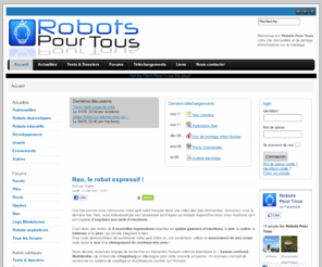robots-pour-tous.com: Robots pour tous
Le site d'actualités sur les robots et la robotique domestique à destination du grand public.