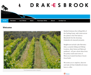 drakesbrook.com: Drakesbrook
Drakesbrook Wines, fine wines from the Peel Region, Western Australia