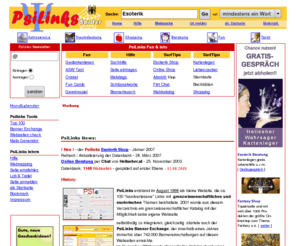 psilinks.com: Esoterik Portal & Esoterik Shop und zahlreiche Verweise zum Thema Grenzwissen
Neuer Esoterik Shop und Grenzwissen Suchmaschine mit Fun-Bereich, Asw-Test, Grußkarten, Bannertausch, Linklisten und vieles mehr  viele Themen rund um die Esoterik