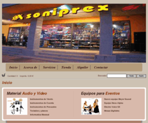 soniprex.es: SONIPREX, musica, instrumentos, estudios, Caceres, Extremadura.
SONIPREX - MUSICA, INSTRUMENTOS, ESTUDIOS, Caceres