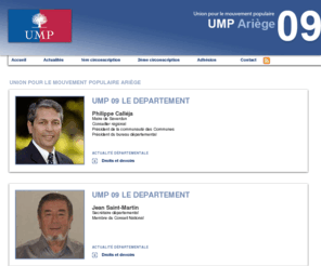 ump09.com: UMP 09, Union pour le mouvement poulaire Ariège
UMP 09, Union pour le mouvement poulaire Ariège, première et deuxième circonscription