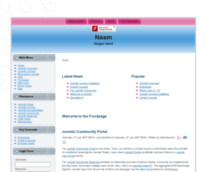 thomashawker.com: Welcome to the Frontpage
Joomla! - Het dynamische portaal- en Content Management Systeem