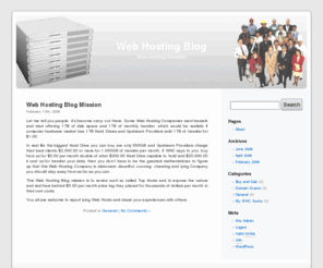 webhostingblog.org: Web Hosting Blog - Web Hosting Reviews
Web Hosting Blog - Web Hosting Reviews here to provide general public with information about Web Hosting Companies and their practices