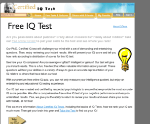 Free IQ Test - Extremely Accurate, Instant Results | See My