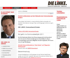 dielinke-emden.org: DIE LINKE. Kreisverband Emden
DIE LINKE Kreisverband Emden