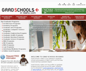 gradschoolsinidaho.com: Grad Schools in Idaho
Grad Schools Programs Resources in Idaho