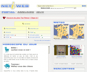 netiweb.com: Netiweb, le portail
Le portail Netiweb vous offre les meilleurs services disponibles sur Internet.