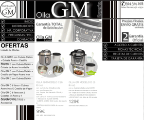 ollagmespana.es: Olla GM - Cocina Programable GM - Ofertas
Información y venta de la bien conocida Olla GM. Características, fichas técnicas y ofertas de la cocina programable GM