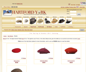 hartfordyorkberets.com: Buy Berets at HartfordYork.com
Berets for him. The elegant Kaminski Paglini beret for her. This signature cap of France, in the classic Basque style, goes from balled up in your pocket to sav