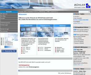 buehler-informatik.com: Bühler Informatik GmbH
Die BHLER Informatik GmbH entwickelt Einsatzleitsysteme fr Brandschutz, Rettungsdienst und Krankentransport sowie kaufmaennische Windowssoftwarelsungen.