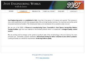 jyoteng.com: Jyot Engineering Works Manufacturer and Exporter of Camshaft, Cams, Auto parts, Auto spare parts, Engine part, Automotive, Auto accessories, Rajkot, Gujarat, India.
Jyot Engineering Works leader in precision engineering leading manufacturer and exporter of camshaft and cams auto spare Rajkot India.