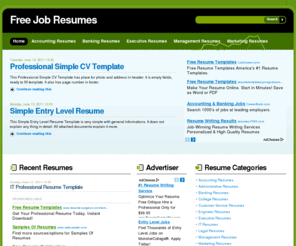 freejobresumes.net: Free Job Resumes | Sample Job Resumes | Free Sample Resumes
A huge collection of job resume samples. These sample job resume examples are free for personal use. It's very large collection of job resume samples to guide people in preparing a eye catching and professional resume for their professional career.